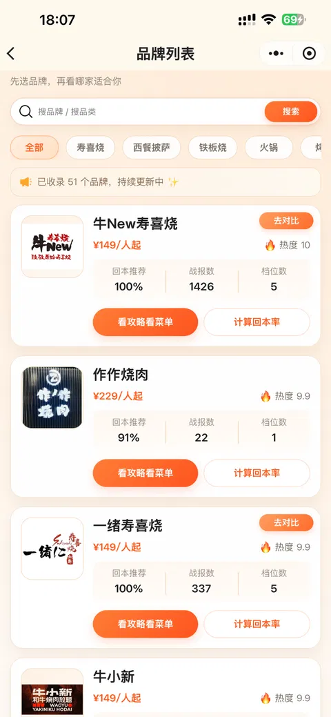 品牌列表